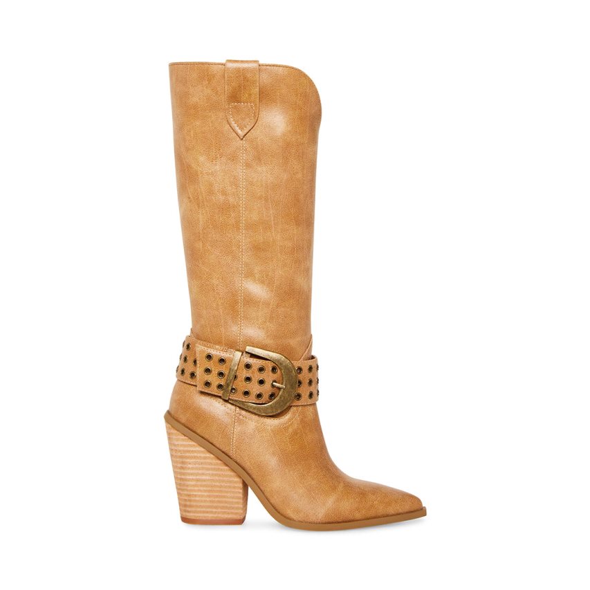 Botas Altas Steve Madden Lennon Mujer Marrones | ES OC2649